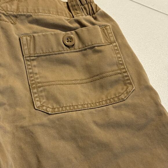 Polo Ralph Lauren Boys Size 10 Khaki Shorts Polo Crest Green Number 5 Preppy - Picture 8 of 11